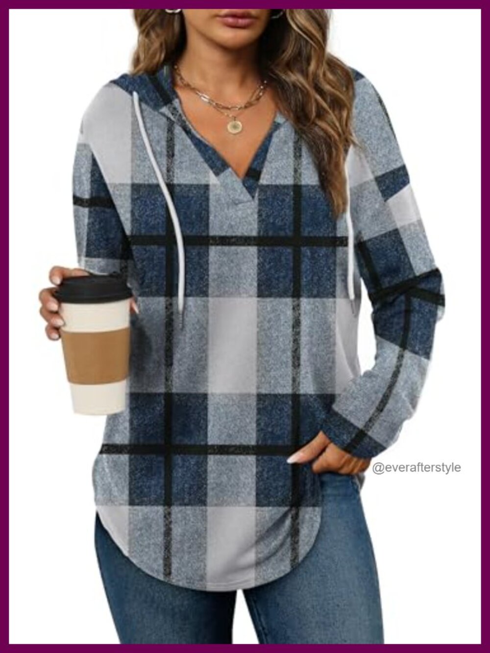 Women Pullover Oversized Sweatshirt Long Sleeve Loose Fit V Neck